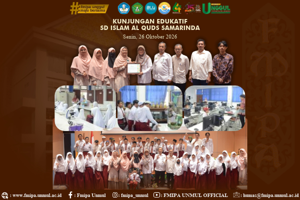 FMIPA Universitas Mulawarman Terima Kunjungan Edukatif SD Islam Al Quds Samarinda