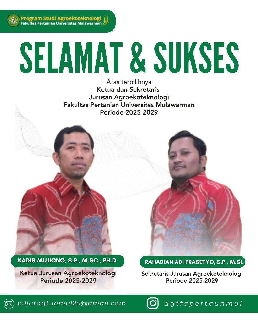 Sekretaris Jurusan dari Masa ke Masa