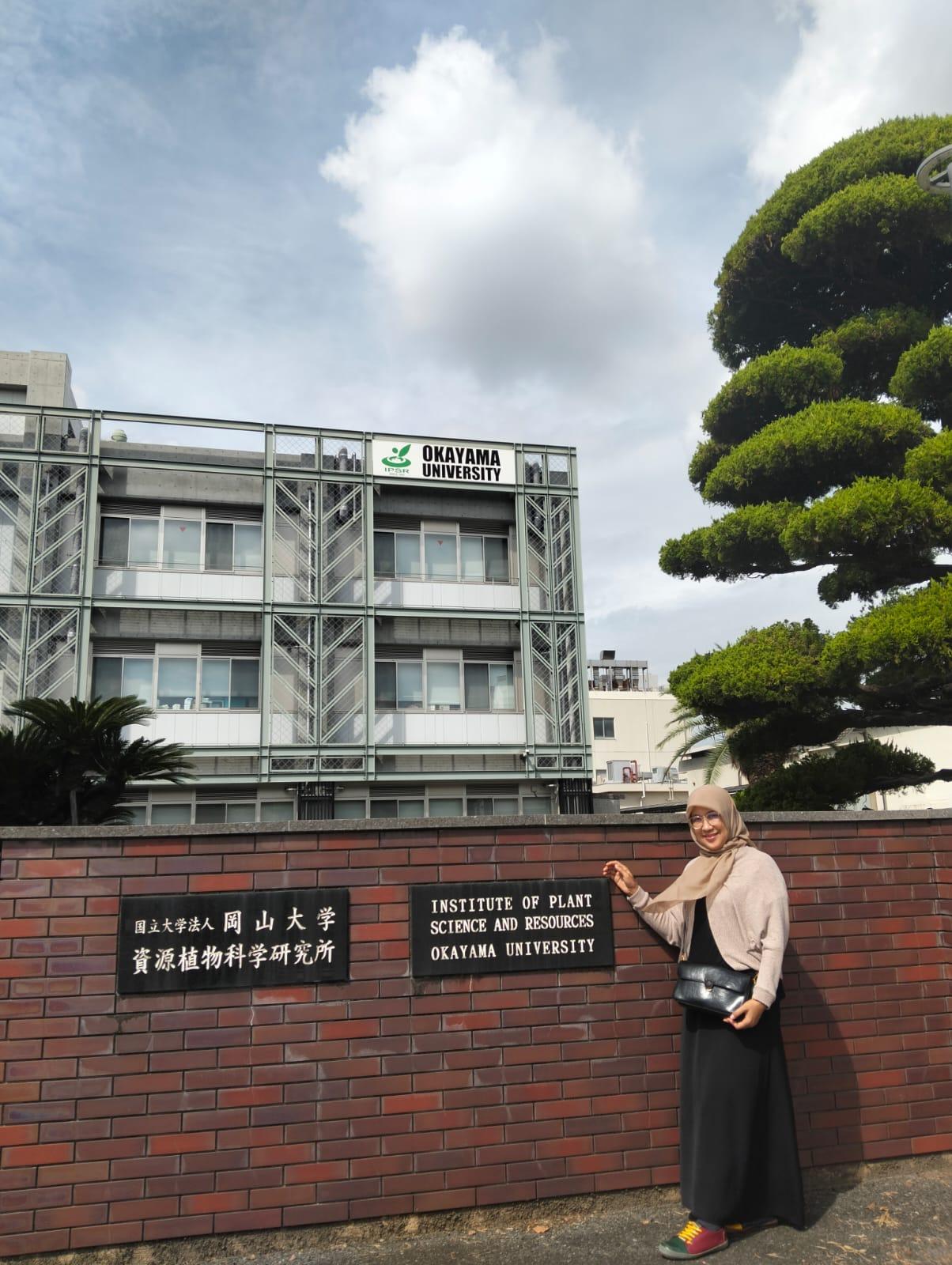 Penny Pujowati, S.P., M.Si., di Institute of Plant Science and Resources, Okayama University, Jepang